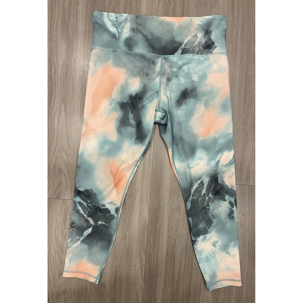 Athleta Womens Elation Printed Camo 7/8 Tight Camouflage Tie Dye Size Large L